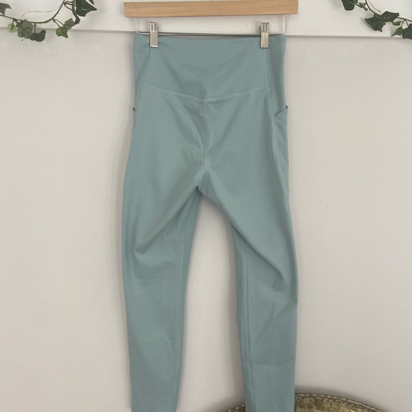 Girlfriend Collective Compressive High Rise Pocket Legging in Blue Pond - Picture 7 of 7